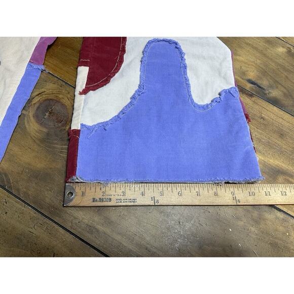 Free People Groovy Supernova Cord Wide Leg Purple Disco Jeans Size 25 - Picture 10 of 11